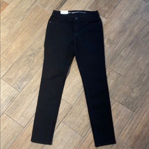 Old Navy Mid-Rise Super Skinny Black Jeans- 6r